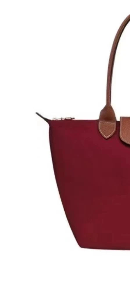 Bolso Tote  de Piel Bordado-Gran Capacidad, Asa Larga